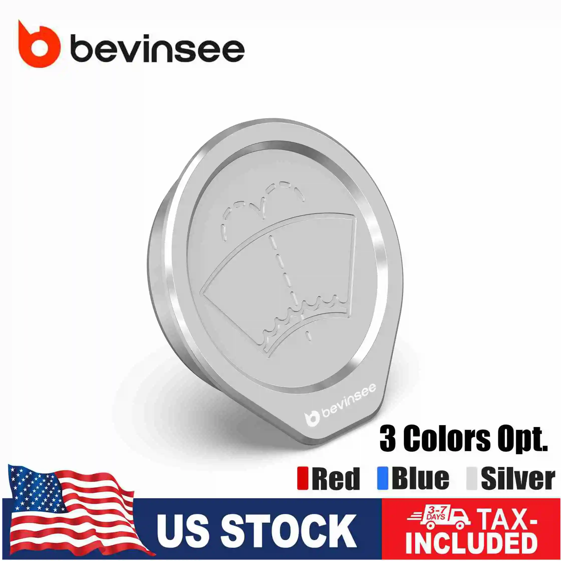 

BEVINSEE Washer Fluid Reservoir Cap for BMW E46 325i 330i 320i 323i 320d 330d Replaces 61667007970