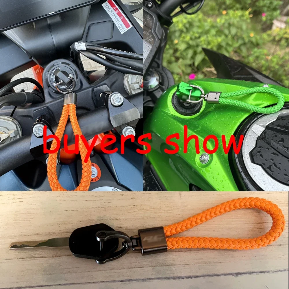 For HONDA CBR650R CBR600RR CBR1000RR CBR500R CBR 650R 600RR 1000RR 250RR Custom Metal Keychain Motorcycle Braided Rope Keyring