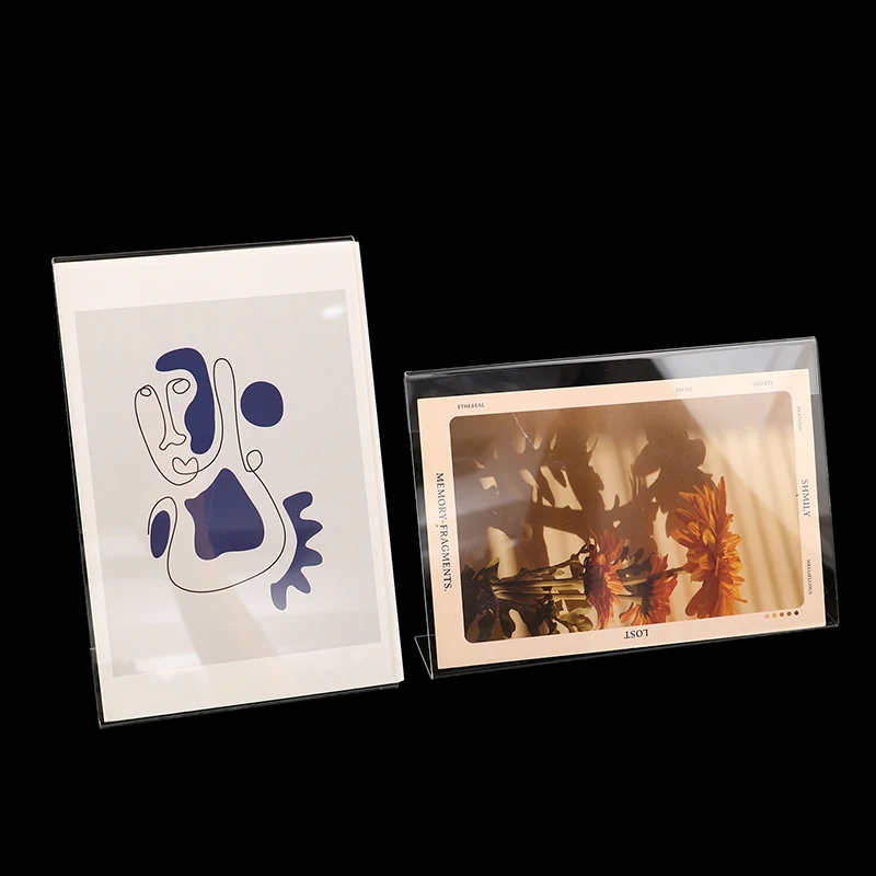 Transparent Acrylic Picture Frame Double Sided Photo Frame Idol Photocard Holder Desktop Ornament Photo