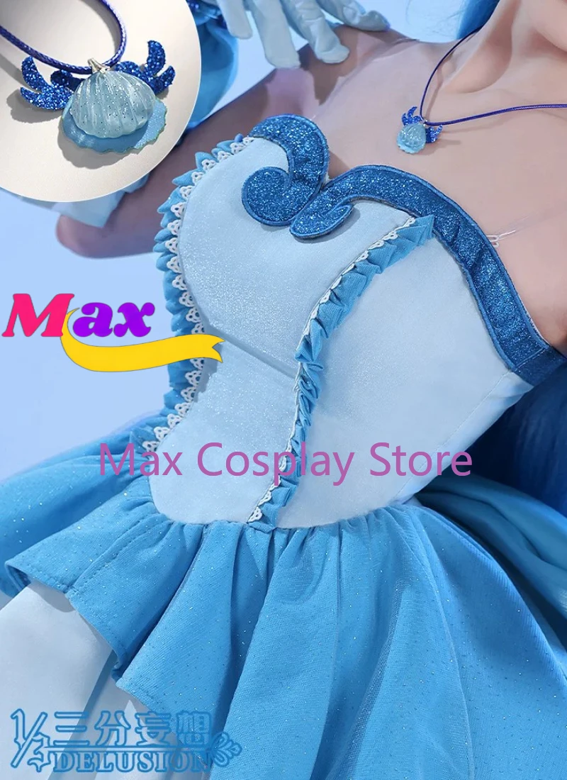 Max Anime Hanon Hosho คอสเพลย์เครื่องแต่งกายฮาโลวีนชุด Nanami Luchia Party Lolita ชุดสําหรับสตรี