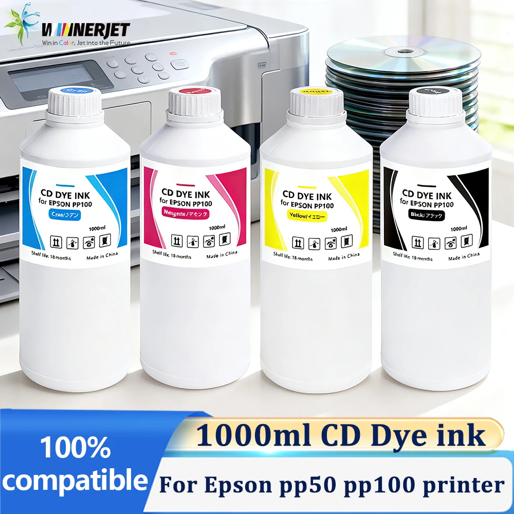 

Winnerjet 1000ml CD Dye ink for Epson PP100 printer for Printing of CD discs