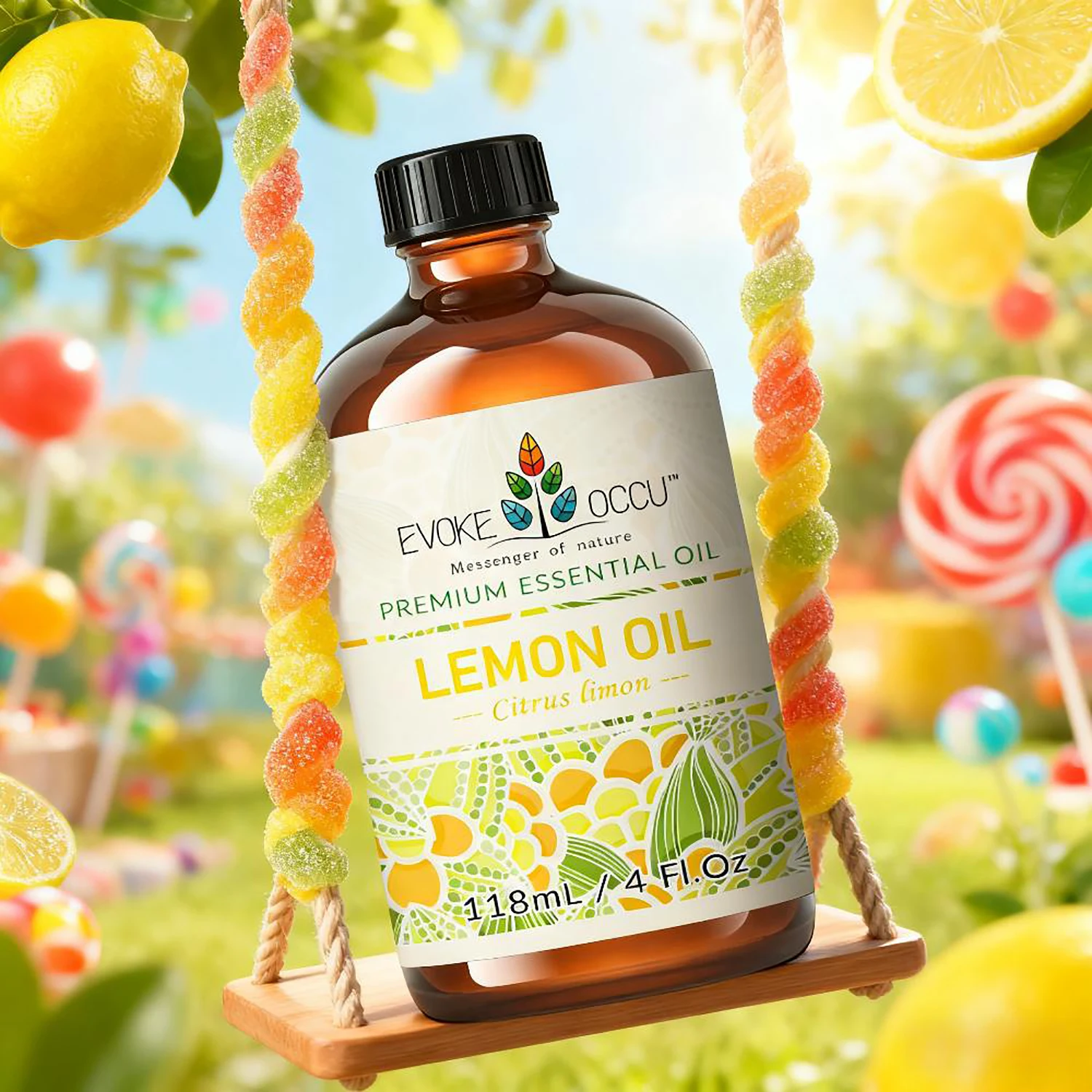 

EVOKE OCCU 100% Pure Essential Oil 118ML Lemon Peppermint Rosemary Vanilla Geranium Grapefruit for Body Care Aromatherapy Oil