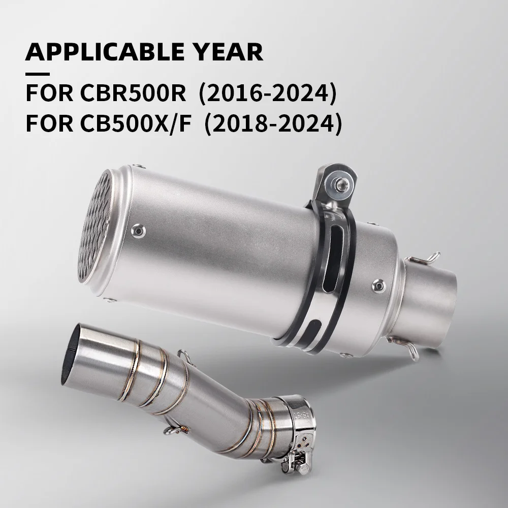 

For CBR500R CB500F CB500X/F motorcycle exhaust middle pipe kit with sliding sleeve exhaust kit