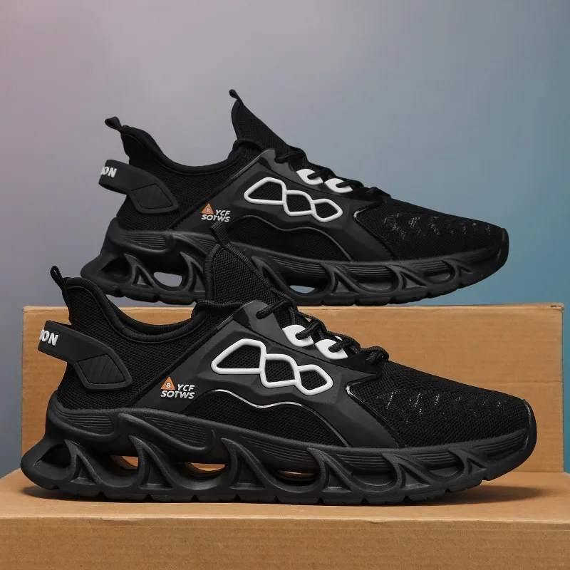 Zapatillas Deportivas de Gran Tamaño para Hombre, Antideslizantes, con Amortiguación, Suela Fresca, para Caminar, Senderismo, Ocio, Verano, Zapatillas Deportivas