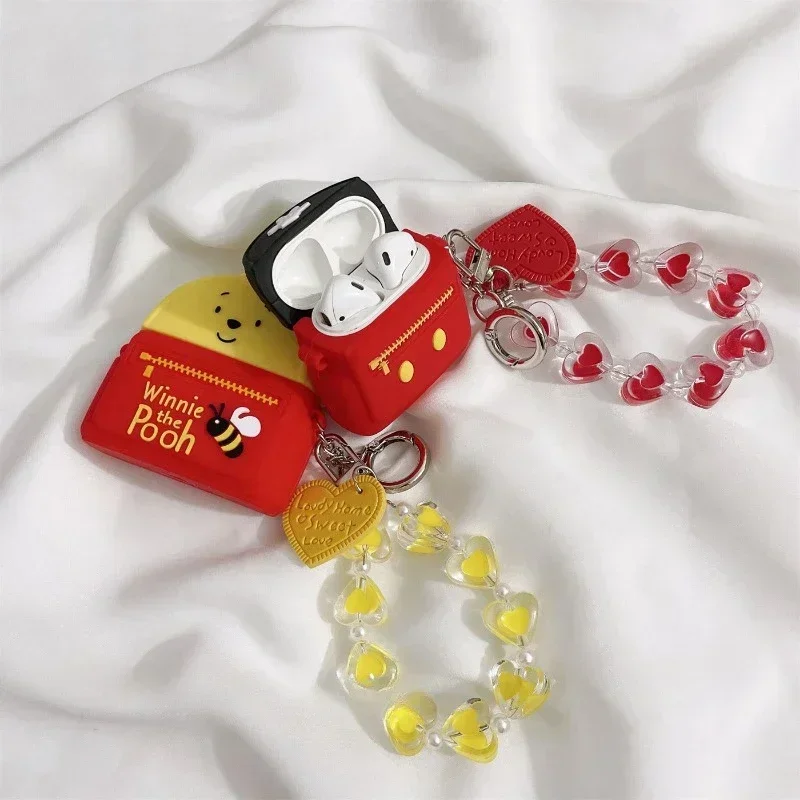 Disney Cartoon Mickey Winnie The Pooh AirPods Pro Protective Cover Apple1/2/3 Generation Wireless Bluetooth Headphone Cover Soft