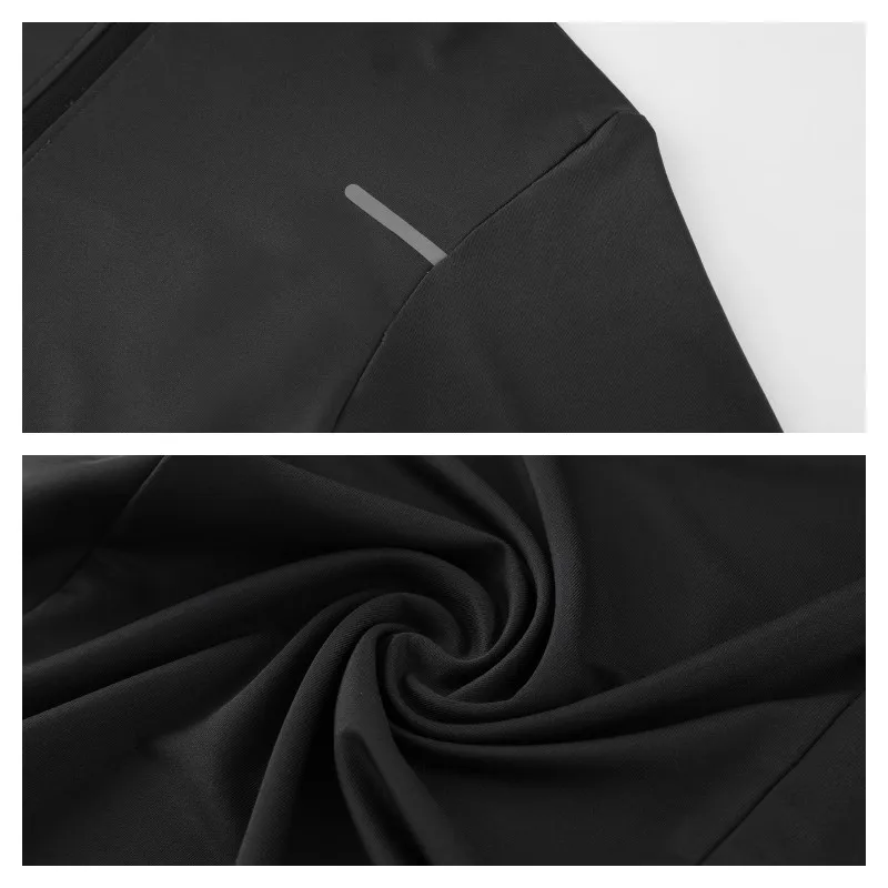 Long sleeved Warm Fleece T-shirts for Men 2023 Winter Half Zip Pullovers Men Breathable Running Fitness Sports Tops Tees Men