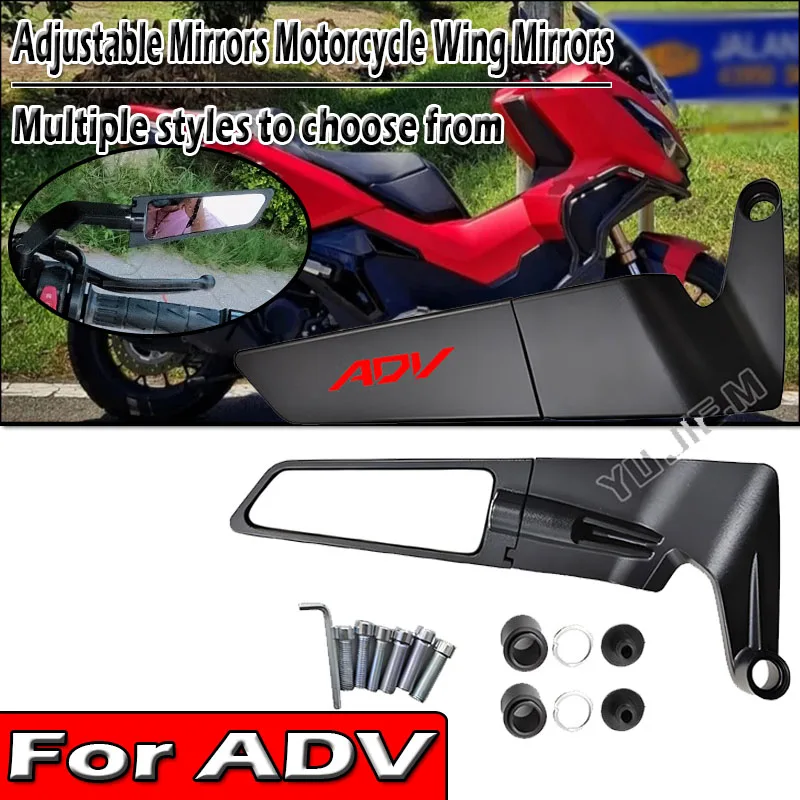 

For ADV 150 160 350 ADV150 ADV160 ADV350 Motorcycle CNC Rear View Mirrors HD Motorbike End Side Mirror