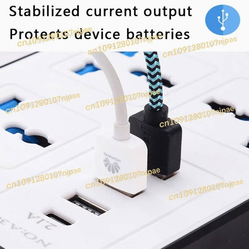 Univeras 2m EU US UK Presa multipla Presa CA Cavo di prolunga multipap Presa elettrica con adattatore di ricarica porta USB di tipo C