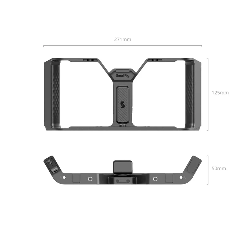 SmallRig IG-02 قفص عالمي مزدوج المحمول مع تحكم لاسلكي لهاتف iPhone Android 5.0+ (API 21+)/iOS 11.0+ الهواتف الذكية -5356