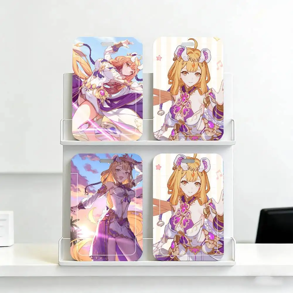 Susannah Animated Game H-Honkai Impact 3rd Black Lanyard Card Holders Student Meal Cards And Campus Ids School