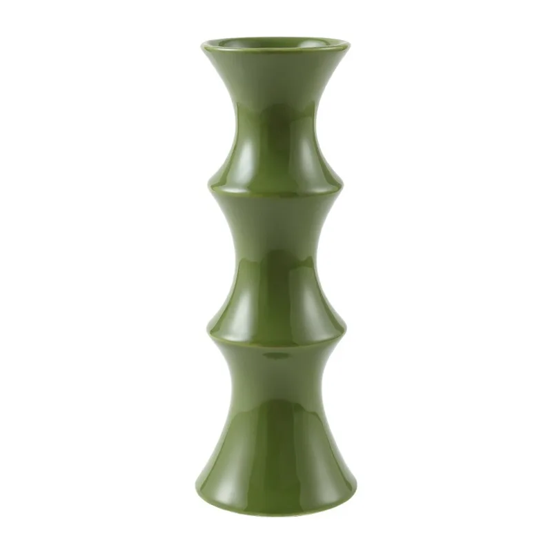 New retro ceramic vase, high-end ornament ins wind red medieval high-value hydroponic vase