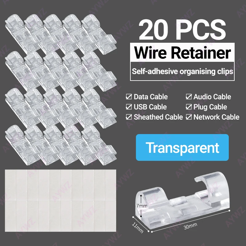 No-punch Cable Manager, Wall Sticker, Traceless Wire Storage, Fixed Self-adhesive Wire Clip, Network Cable Routing Artifact