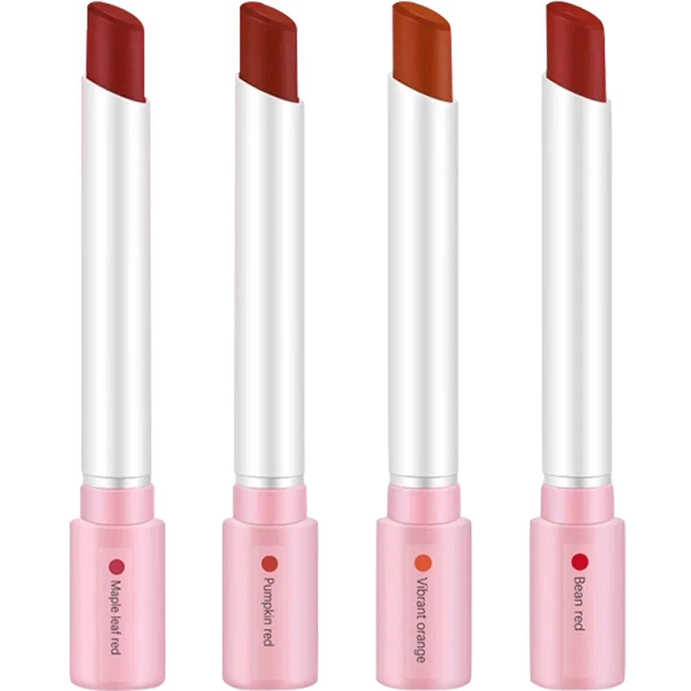 

4Pcs Lipstick Sets for Women Matte Lipsticks Stylish Portable Small Size Ideal for Party Wedding Outdoor Night Club Gift