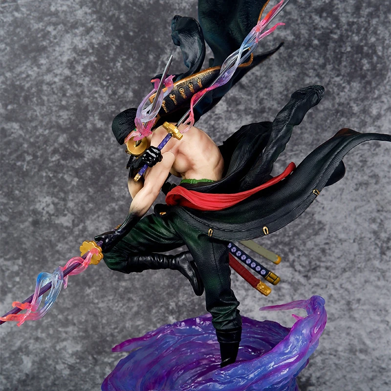 37CM Roronoa Zoro Figurine One Piece Anime figur aksi anak-anak dewasa mainan Manga anak-anak kartun boneka hadiah PVC Dekorasi Model