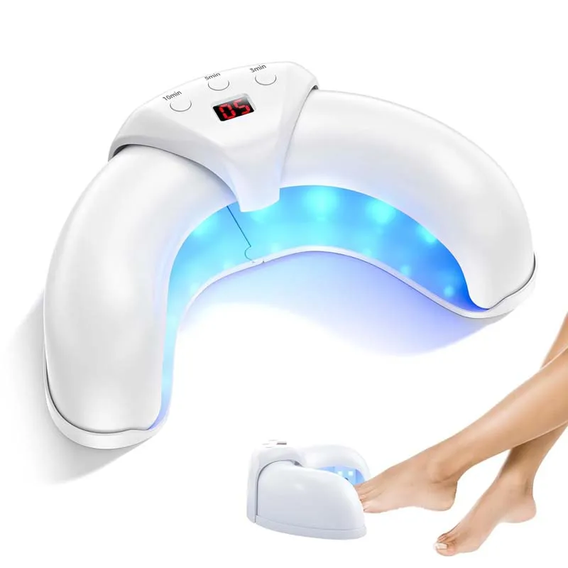 Sensor automático portátil UV LED lâmpada de unhas comprimento de onda duplo contas LED lâmpada de cura para unhas de gel