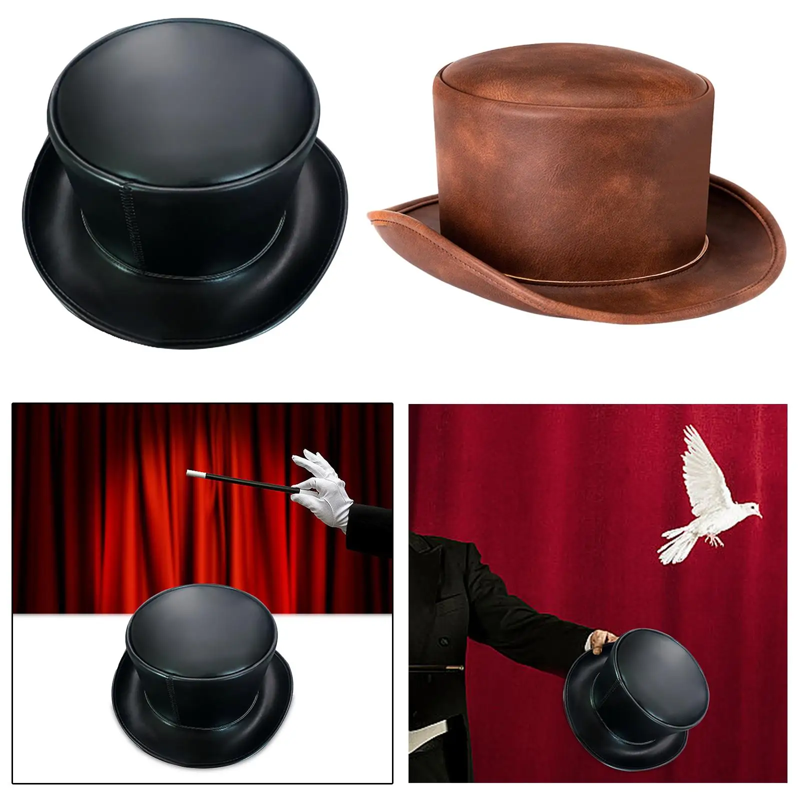 Średniowieczny kapelusz rycerski Steampunk Zabawny mężczyźni kobiety PU skóra dorośli średniowieczny top kapelusz na imprezę karnawał fantazyjny strój podróżny klub nocny
