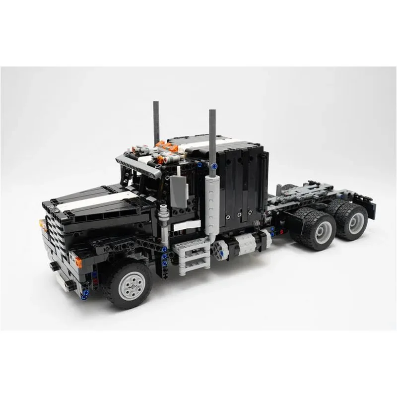 MOC-33866 amerykański zestaw głowicy ciężarówka transportowa zszywany klocki do budowy Model 1576 części klocki do budowy zabawka na prezent urodzinowy dla dzieci