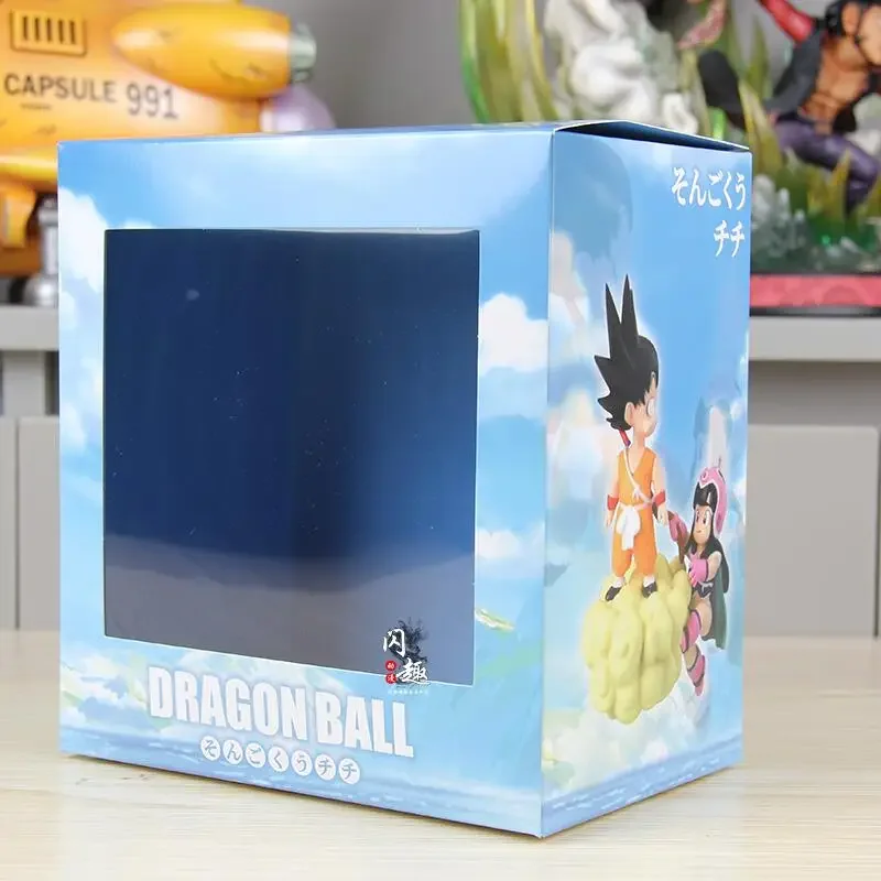 Dragon Ball Sun Goku Chichi Anime Figure Somersault Cloud Model Dolls Figurine Decor Action Figures Collections Toyschrist  Gift