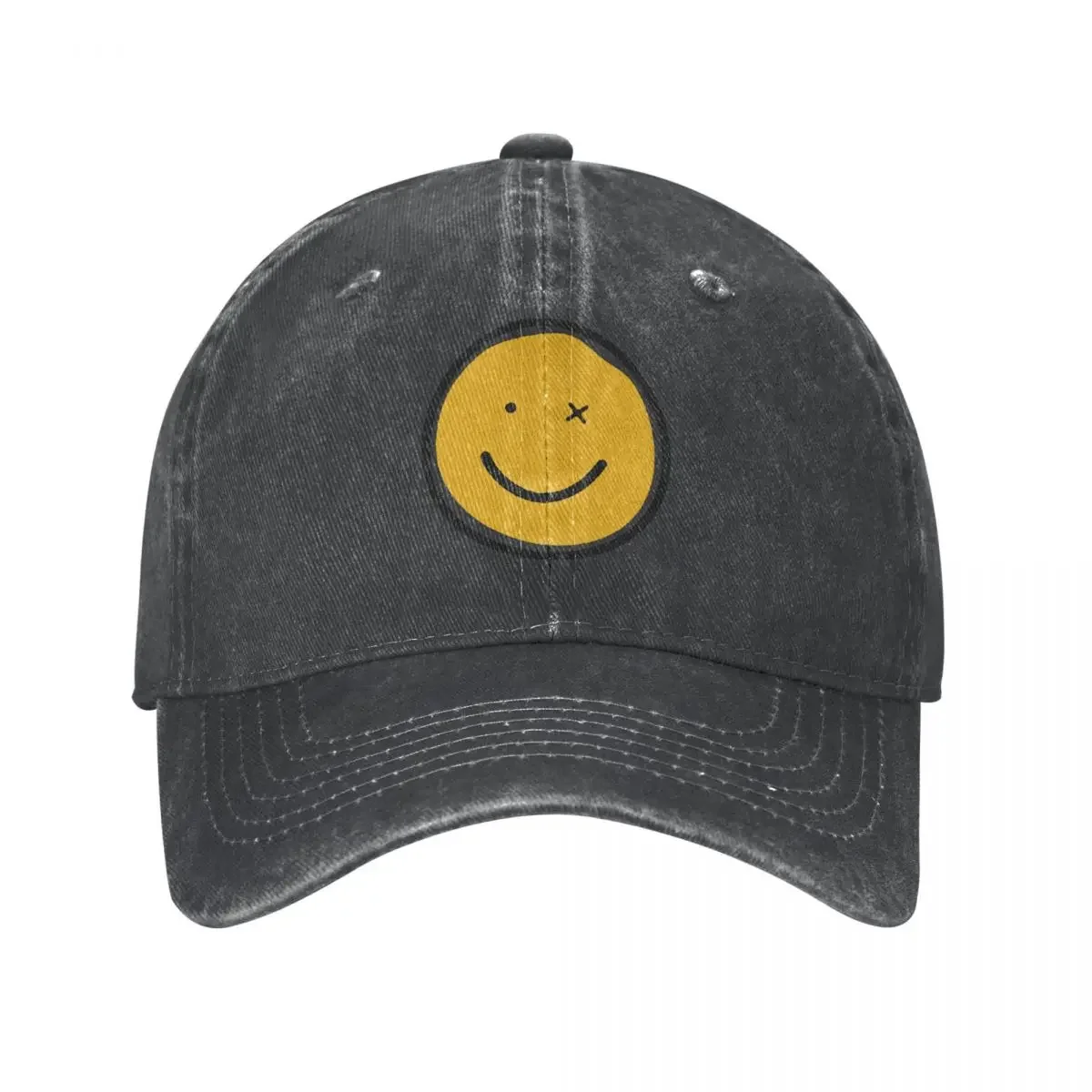 Smiler Washed Baseball Cap Snapback Hats Dad Smile Smiling Face Cap Hats Spring Summer Classic Casquette