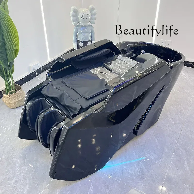 Massaggio elettrico intelligente Shampoo Letto Barbiere Circolazione automatica dell'acqua Fumigazione Parrucchiere ~
