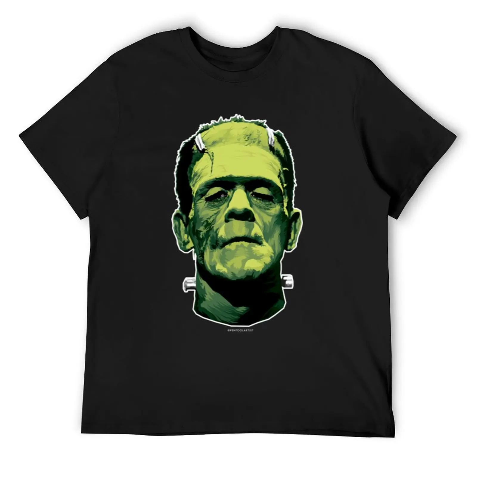 

Frankenstein T-Shirt blue archive graphic tee shirt T-shirts oversize shirts men