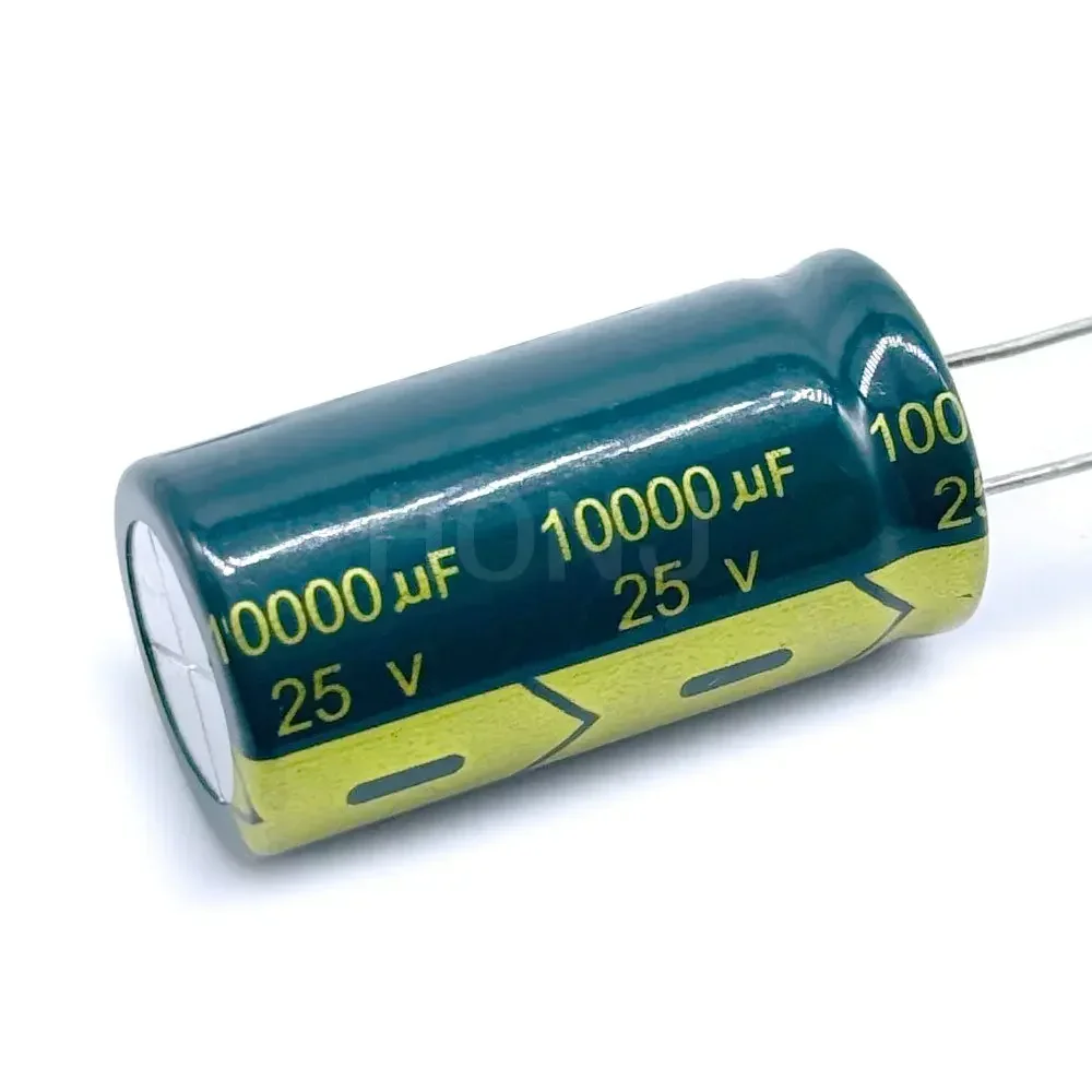 2PCS 25V10000UF Aluminum Electrolytic Capacitor Original Low Esr/impedance High Frequency Size 18*35 10000uf25v 25v10000uf 20%