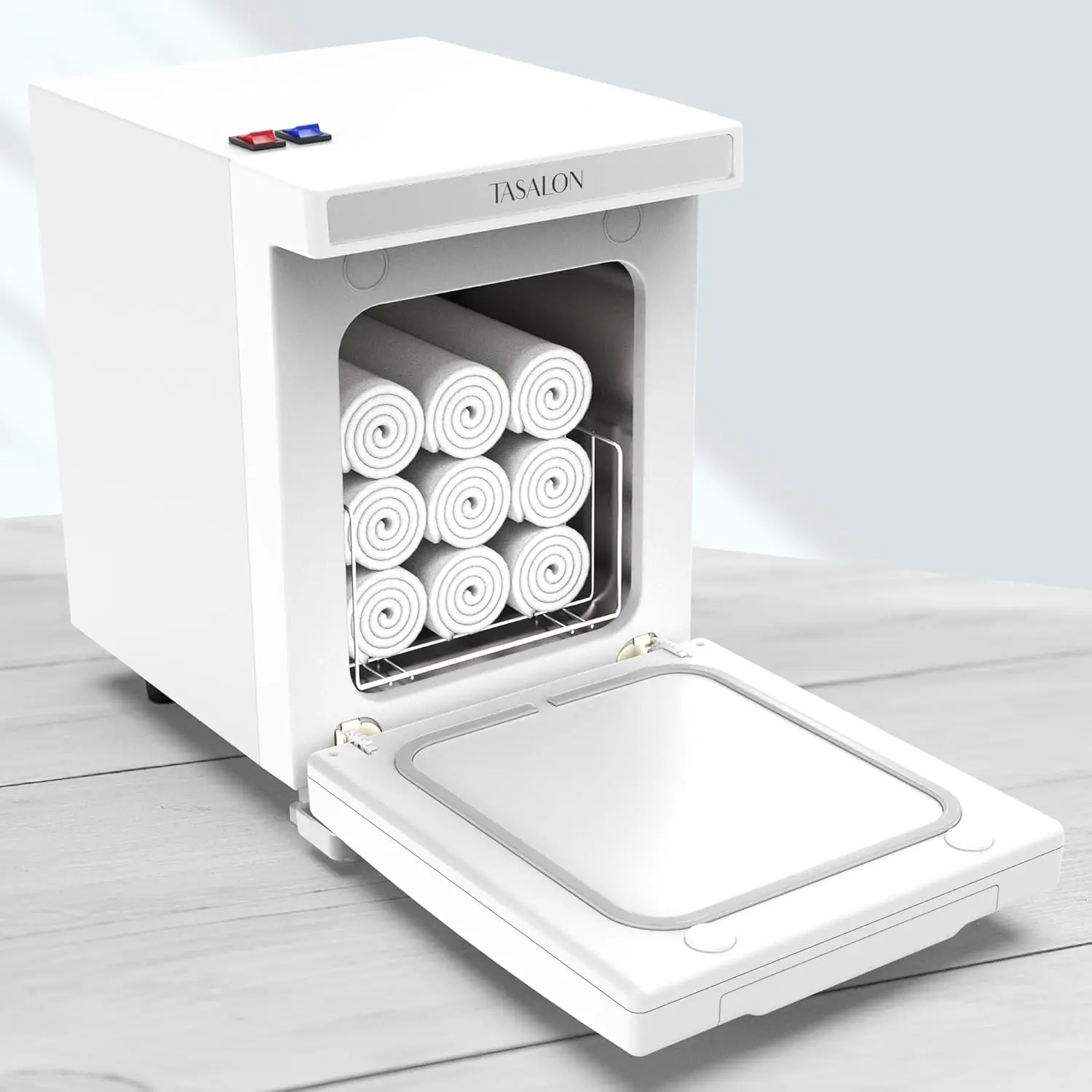 

5L Towel Warmer Hot Cabinet Box, Aluminum Inner Chamber, Removable Tray, Fast Heating for Beauty Spa Salon Massage - Whi