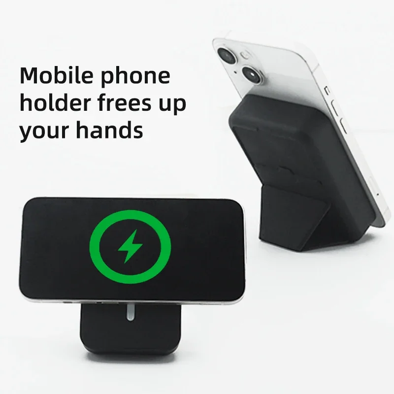 Stand wireless charger,  12, 13, 14, 15 Pro Max, mini magnetic power bank, 15W fast charger