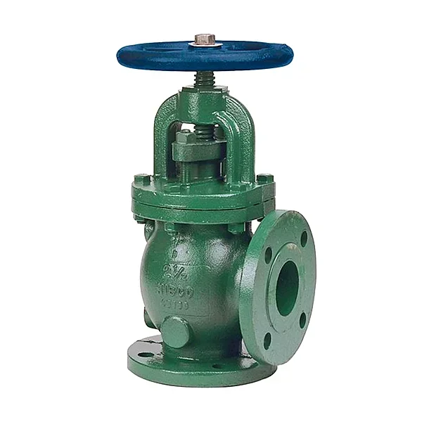 CLASS 125LB right angle globe valve in CI material