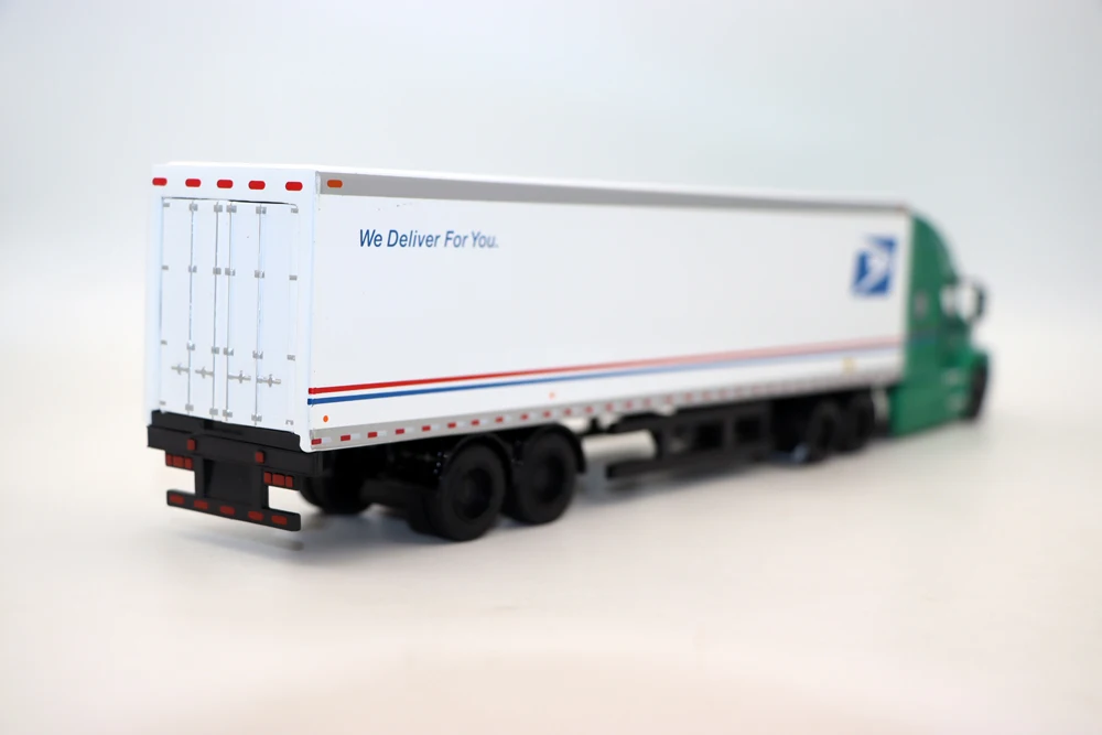 GL 1/64 Scale Ma ck Anthem With Trailer Pose Service Truck Transportation Diecast Alloy Toy Cars For Collection Display Gifts