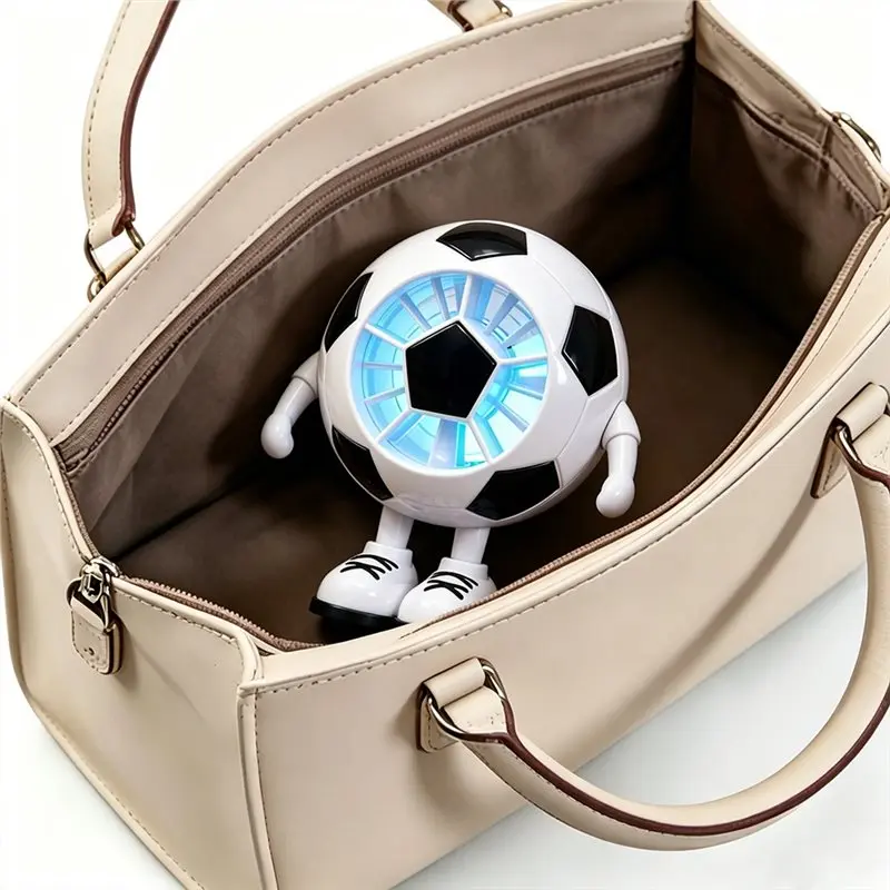 [B25B!】 Soccer Handheld Fan Portable Personal Cooling Fan For Game Day Travel Outdoor Desktop Cooling Device For Fans