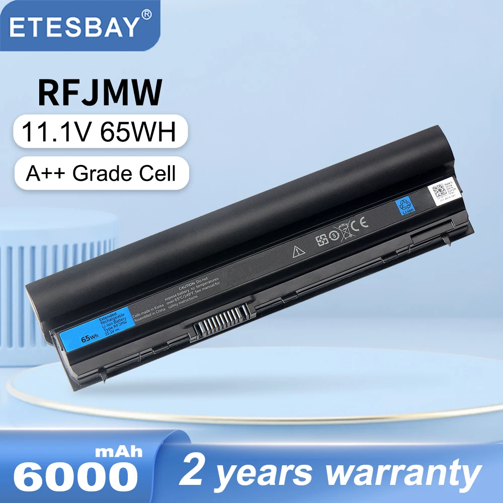 

ETESBAY 6 /3 Cells RFJMW 7FF1K Laptop Battery For DELL Latitude E6320 E6330 E6220 E6230 E6120 Series FRR0G KJ321 K4CP5 J79X4