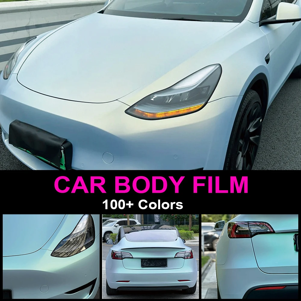 Premium Matt Green Blue Color Car Wrap Vinyl PET Film Scratch-Resistant Cover Auto Full Partial Body Motorcycle Para Accessories