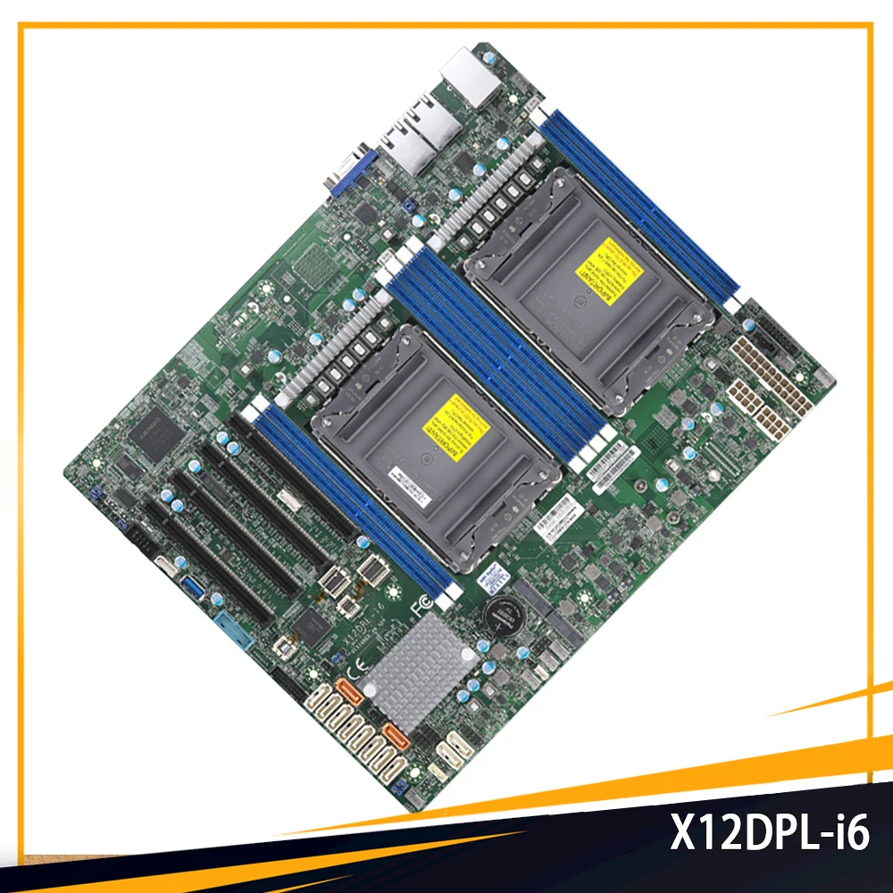 

X12DPL-i6 ATX C621 A LGA-4189 DDR4-3200MHz двухсторонняя Серверная материнская плата 12XSATA 3 256 ГБ для Supermicro