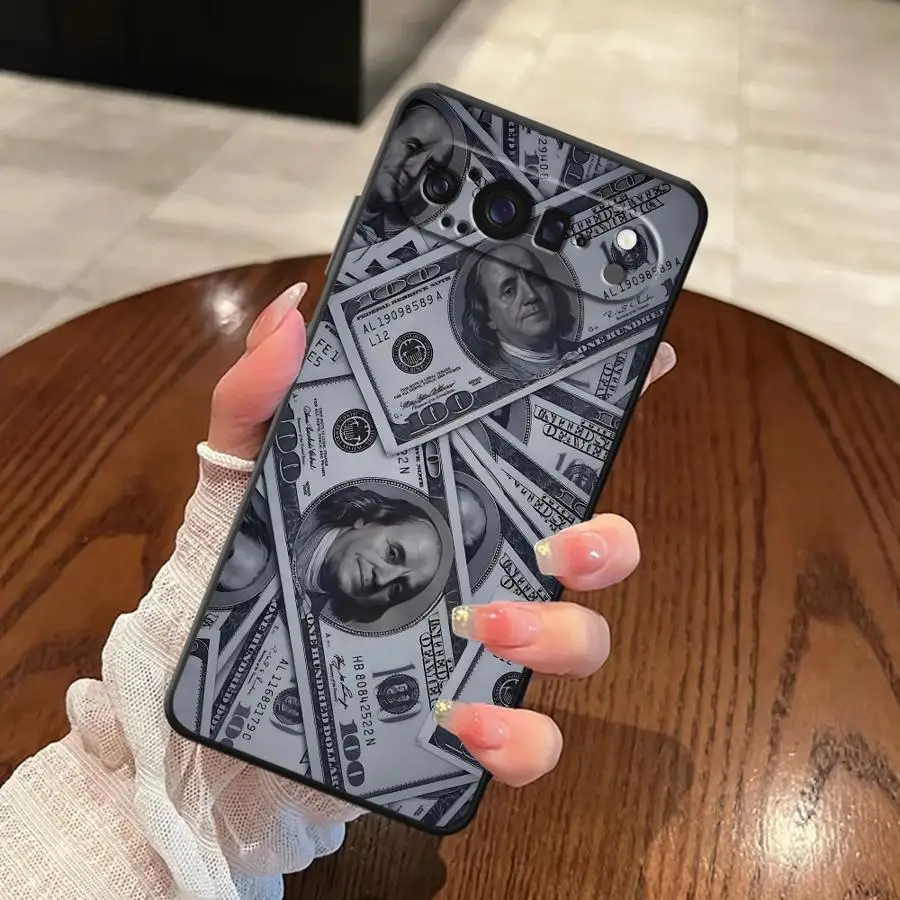 حافظة هاتف كاملة بالدولار الوردي لهاتف جوجل بيكسل 7a 10 9 Pro XL 8a 6a 6 7 8 Pro 9a غلاف ناعم أسود #2