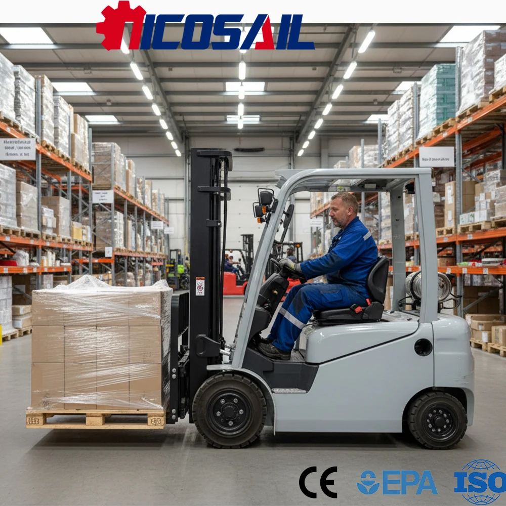 Custom Electric Forklift 2 Ton Euro 5 CE Compact Forklift for Warehouse and Industrial Use