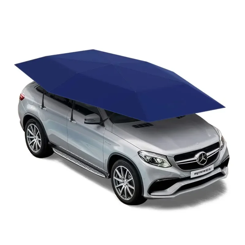 Custom Print 4.8m 4.2m Design Automatic Sun Shade Sunshade Car Tent Cover Umbrella