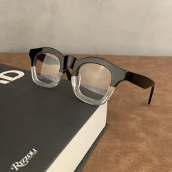 Cubojue Black Myopia Glasses Male Anti Reflection Eyeglasses Frames Men Vintag Tortoise Spectacles for Prescription Acetate
