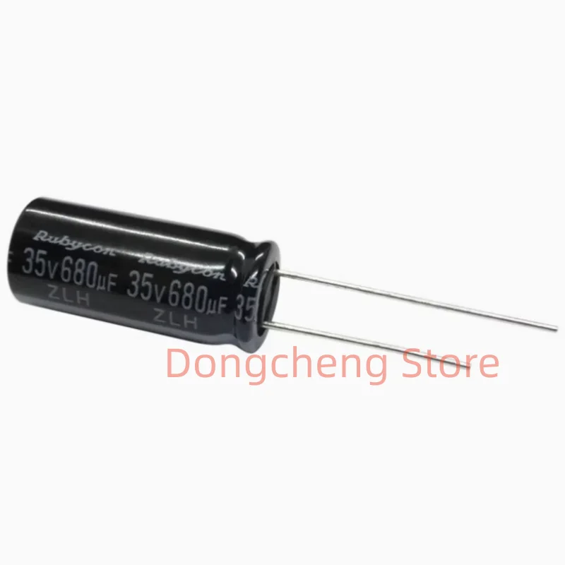 

new Original 35V680UF ZLH 10X23mm Rubycon Longlife Aluminum Electrolytic Capacitor 35ZLH680M 680uf 35V High frequency Low ESR