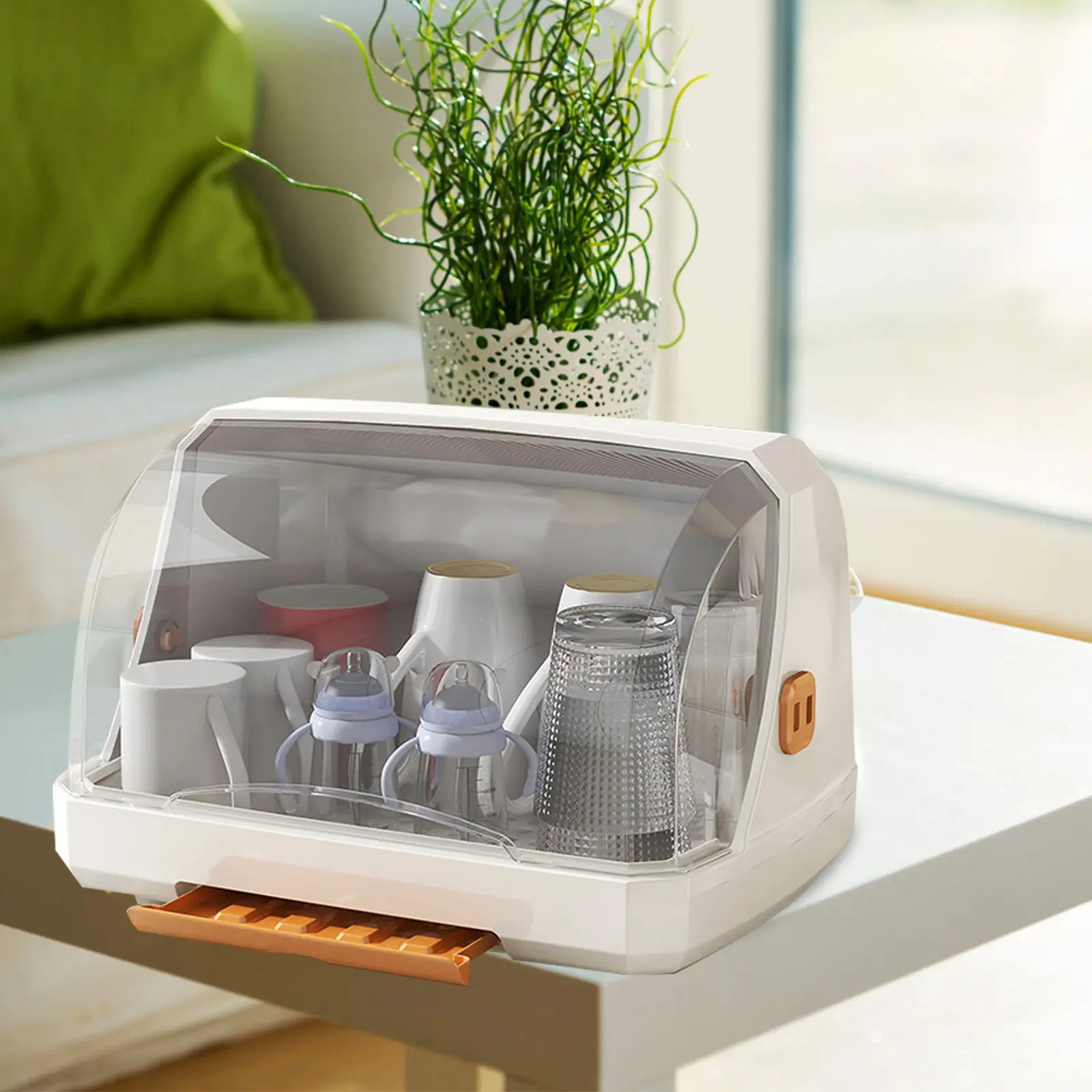 

Baby Bottles Storage Box Nursing Bottle Dryer Box with Lid Kitchen Draining Organizer Baby Bottle Drainer Case Home Supplies