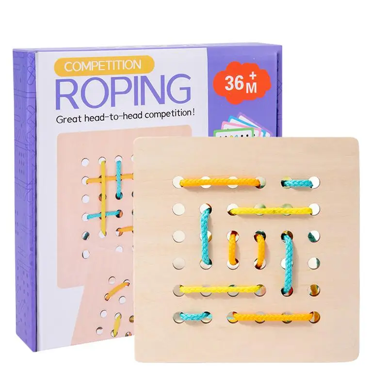 

Lacing Threading Toys Montessori Educational Activity Puzzles Montessori Early Development Fine Motor Skills Educational