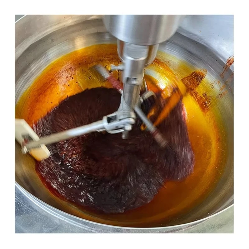 Customize Gas Cooker Pot Chili Cooking Machine Turkish Delight Fruit Jam Cooking Mixer Machine Cooking Kettle with Agitator