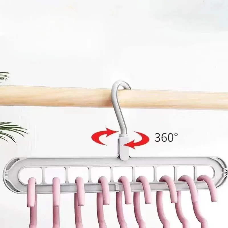 NEW 1pcs Clothes Hanger Closet Organizer Space Saving Hanger Multi-port Clothing Rack Plastic Scarf Storage hangers for clothes