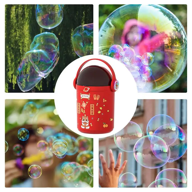 New Year Bubble Machine Light Up Bubble Machine Toys Light Up 2024 Year Of The Dragon Party Favors Bubble Machine Toys For Kids