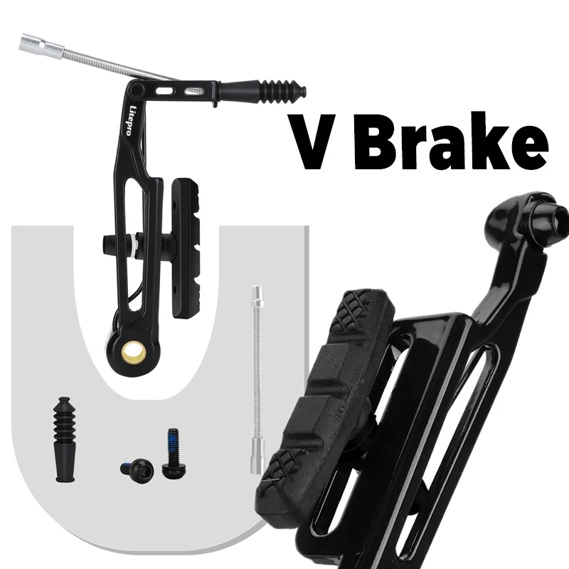 

V Brake Bicycle Brakes Aluminum Alloy Long Reach Brake Caliper V Brake Set Ultralight for Folding Bike 451 Wheelset