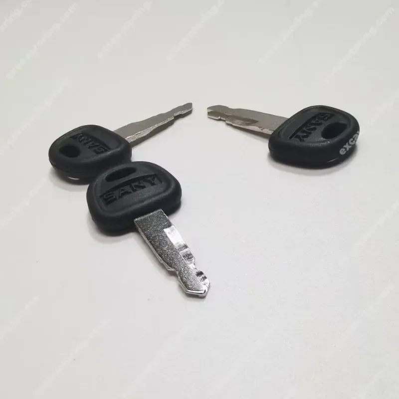 for Excavator ignition key 2pcs，heavy equipment loader accessories excavator Sany bulldozer 60022654