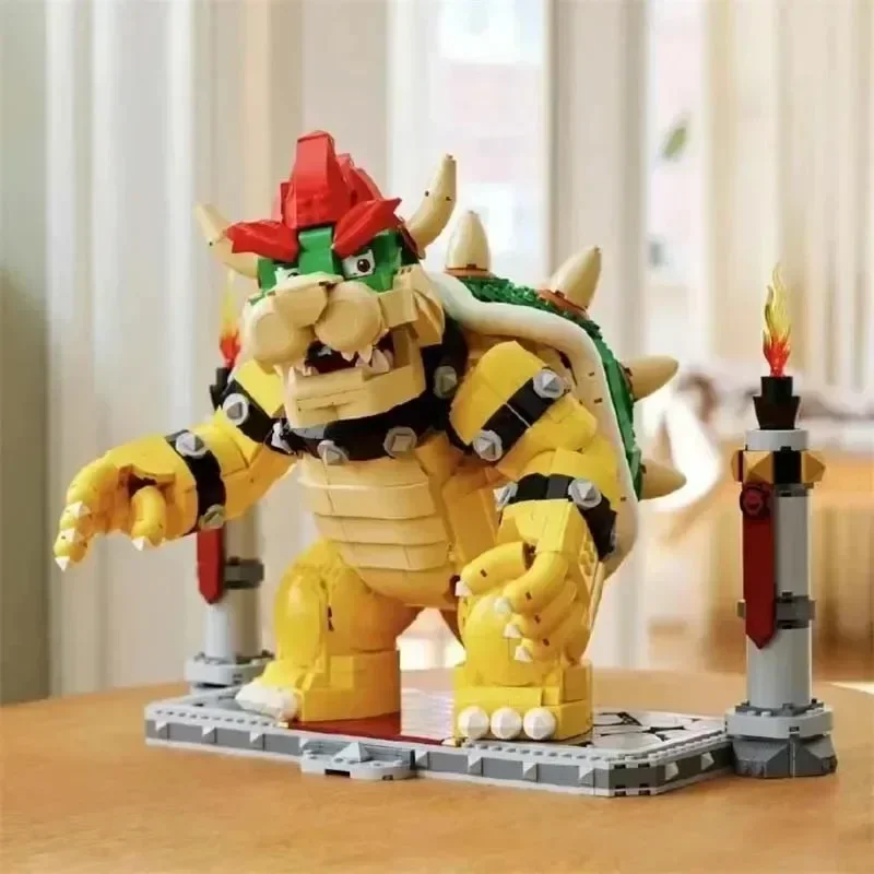 

2807PCS The Powerful Mighty Bowser Building Blocks Bricks Boys Birthday Christmas Toys Compatible 71411