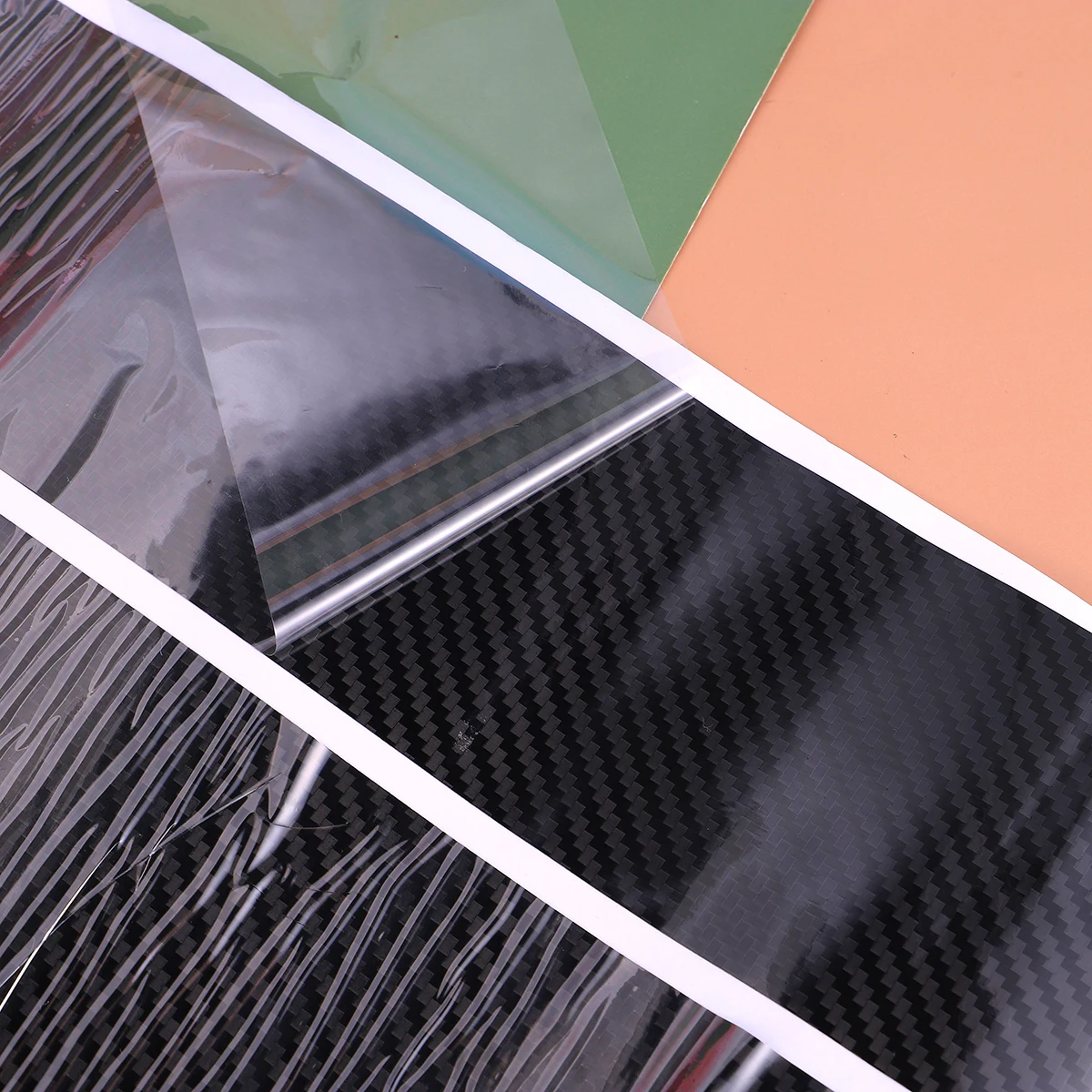 

Carbon Fiber Door Sill Stickers Scratch Protectors Styling Protection Film Car Anti Kick Anti Scratch UV Water Grease Resistant