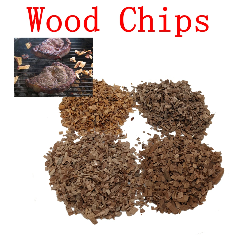 Wood Chips for Smoking 125g/bag Apple Cherry Oak Hickory Smoked Sawdust Outdoor Smoker Fumigation Box Bacon Wood BBQ Accessories