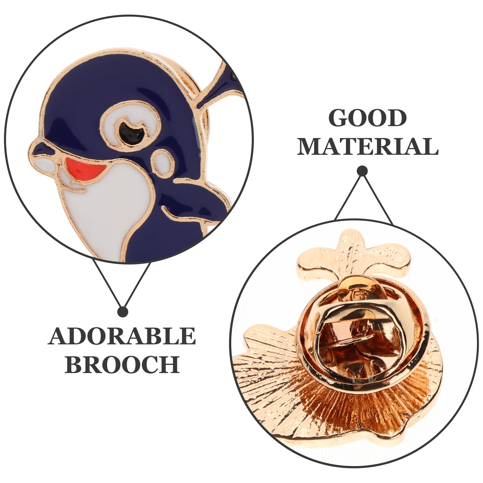 2 قطعة دبابيس بروش الحيوان الكرتون الحوت نمط اكسسوارات للملابس أكياس القبعات المحيط الحيوان دبابيس زر مقاطع طوق كليب #4